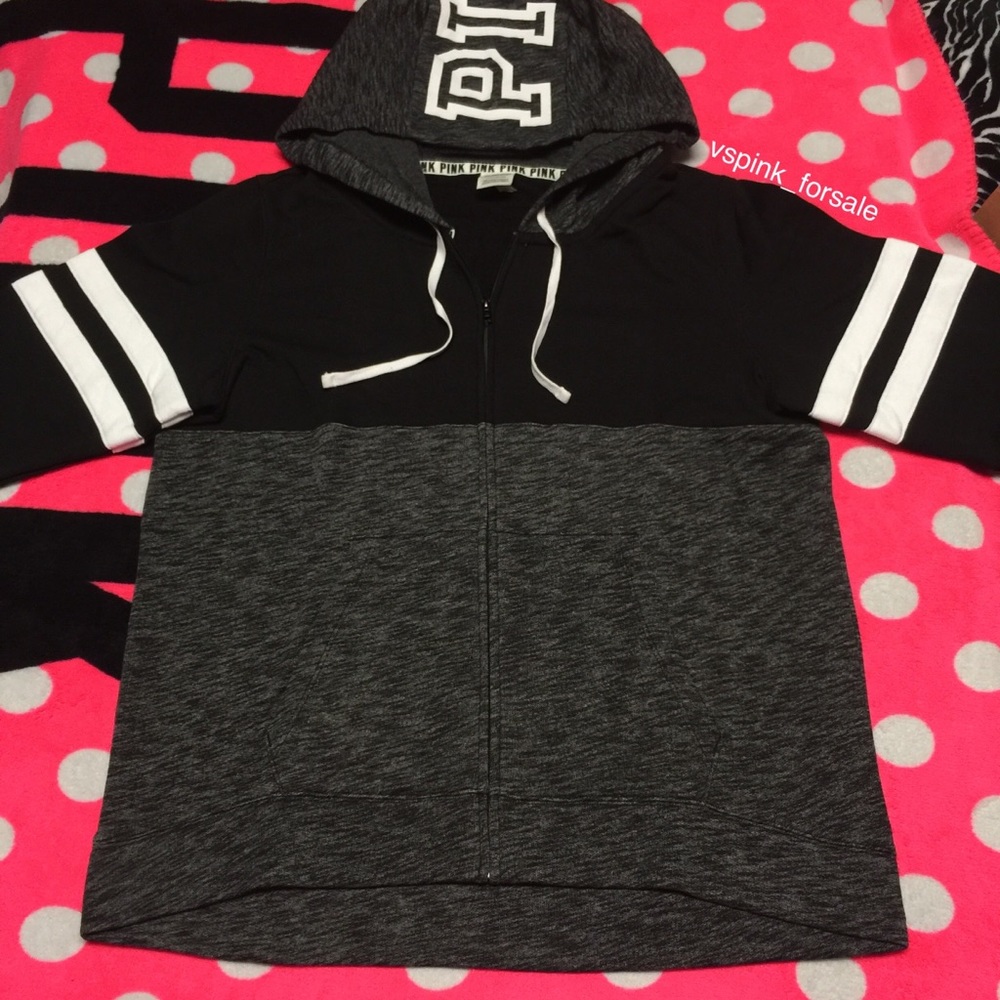 SOLD 🎀 VS PINK Full Zip Hoodie - Picture 3 of 4